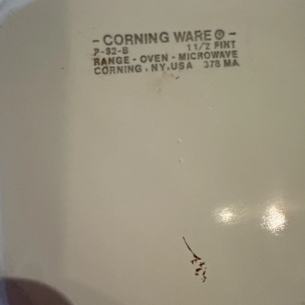 2 Piece Corning Ware Blue Cornflower Set  P-82-B P-83-B  One Glass Lid